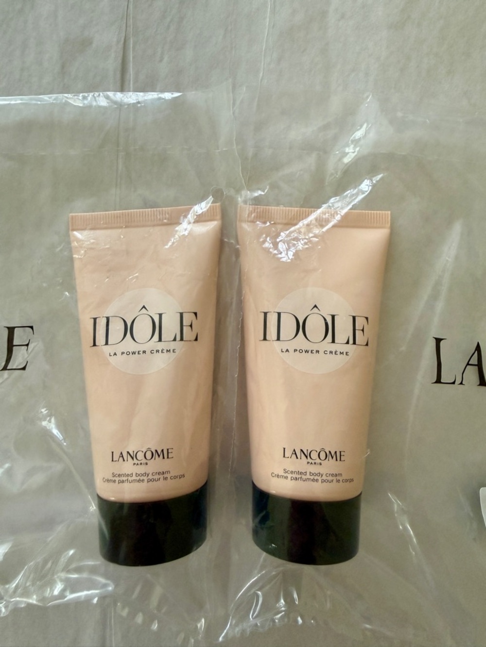 2*Lancome IDOLE Scented Body Cream, Travel Size 50 ml/1.6 oz EACH, NEW & SEALED